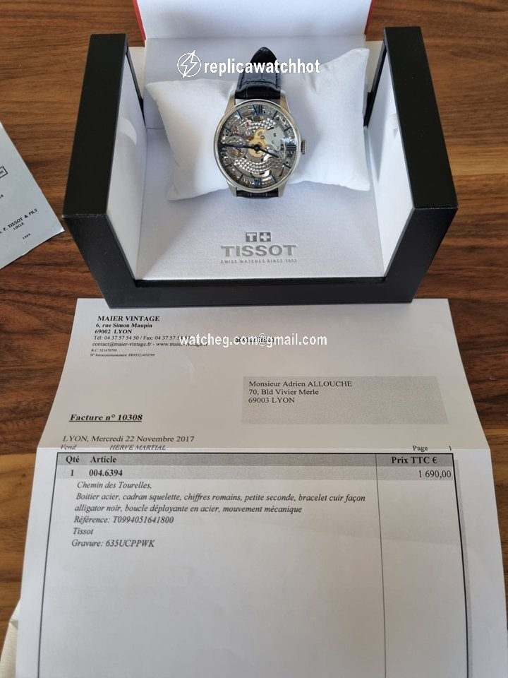 Tissot Chemin de Tourelles Mens watch Unisex Manual winding Steel T099.405.16.418.00 3