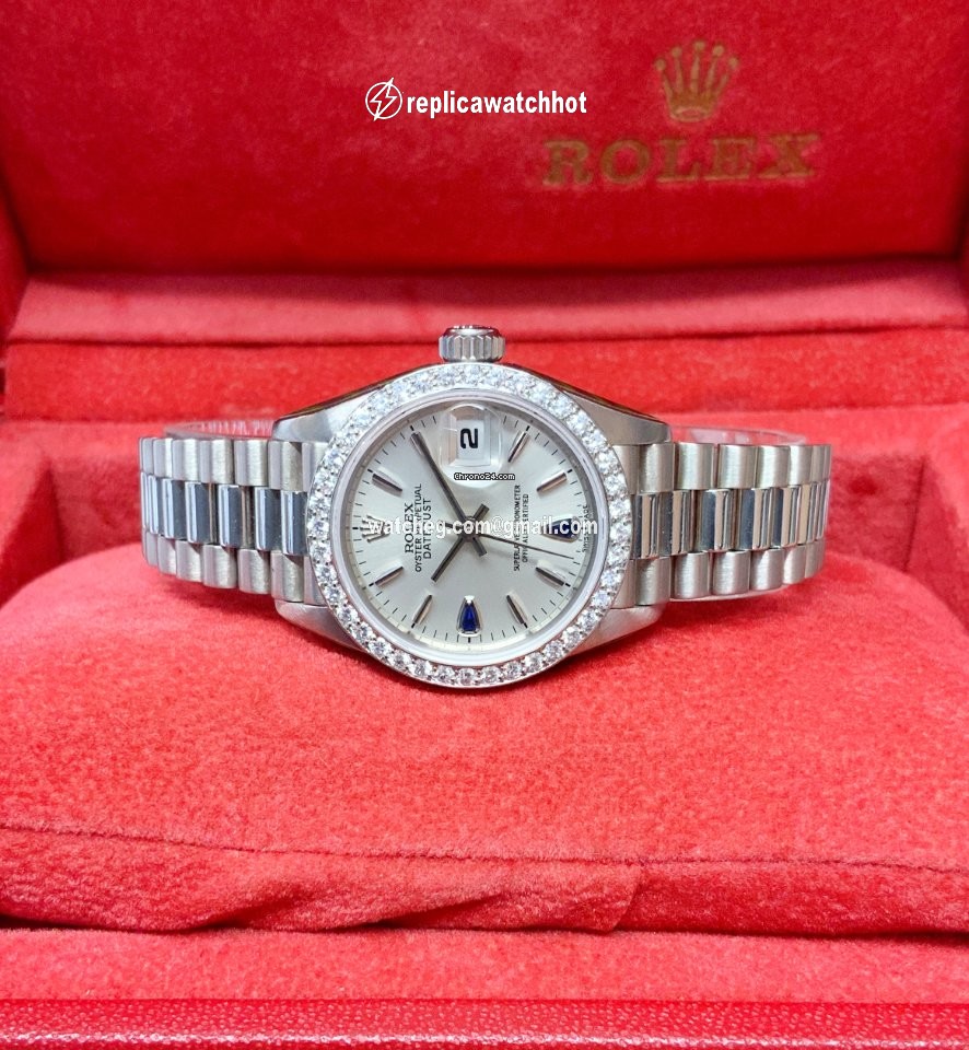 Rolex Lady-Datejust Womens watch White gold Automatic 69139 3
