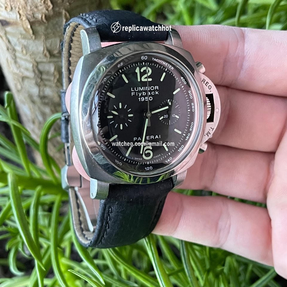 Panerai Luminor 1950 3 Days Chrono Flyback Mens watch Unisex Automatic Steel PAM 00212 3