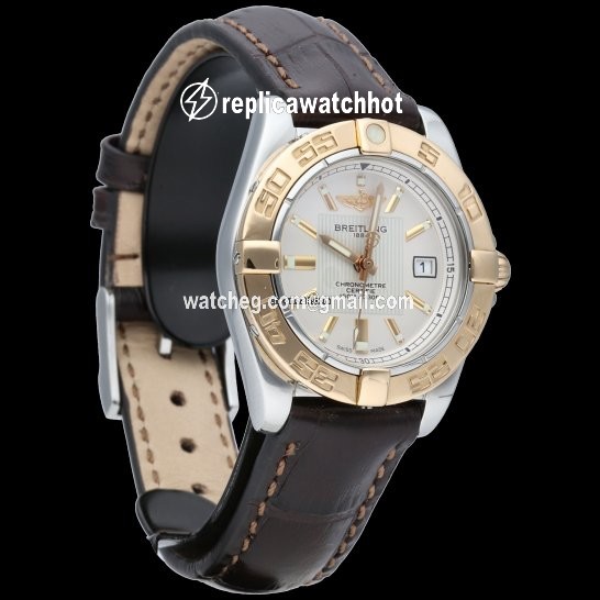 Breitling Galactic 32 Womens watch Quartz Gold Steel C71356 3