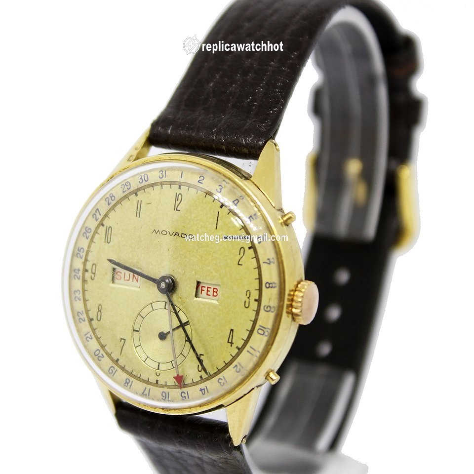 Movado Mens watch Unisex Manual winding Yellow gold 4776 3