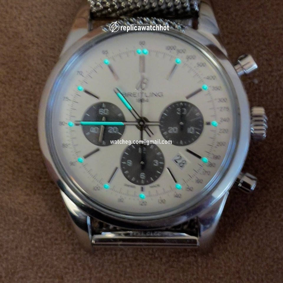 Breitling Transocean Chronograph Mens watch Unisex Automatic Steel AB015212.G724.154A 3