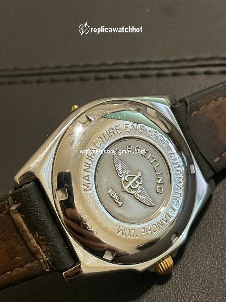 Breitling Mens watch Unisex Automatic Gold Steel B10050 3