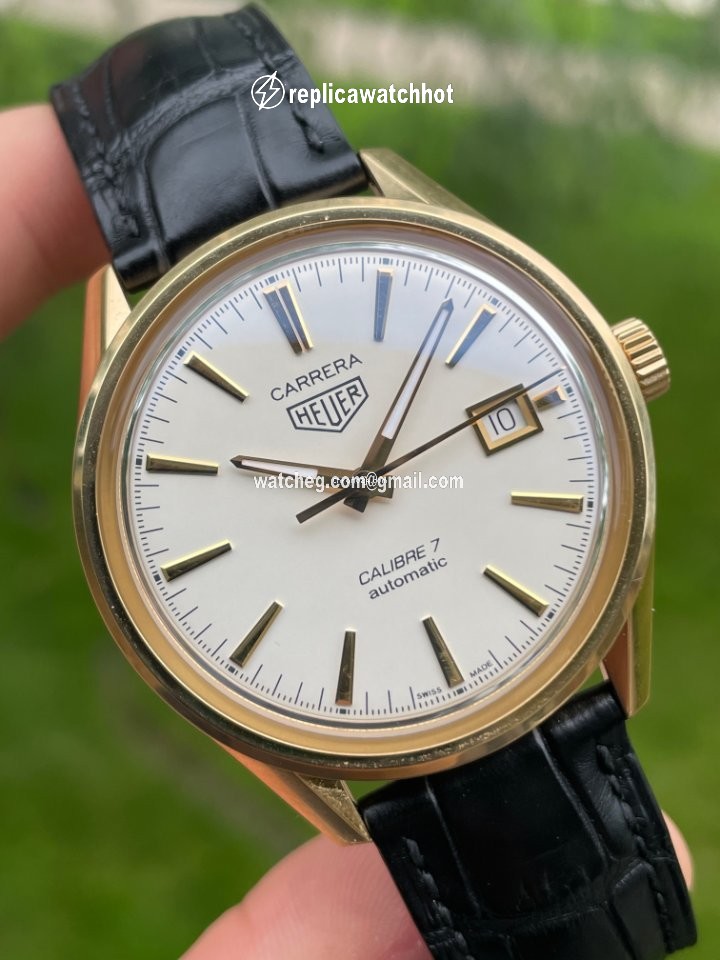 TAG Heuer Carrera Calibre 7 Mens watch Unisex Automatic Yellow gold WAR2140.FC8159 3