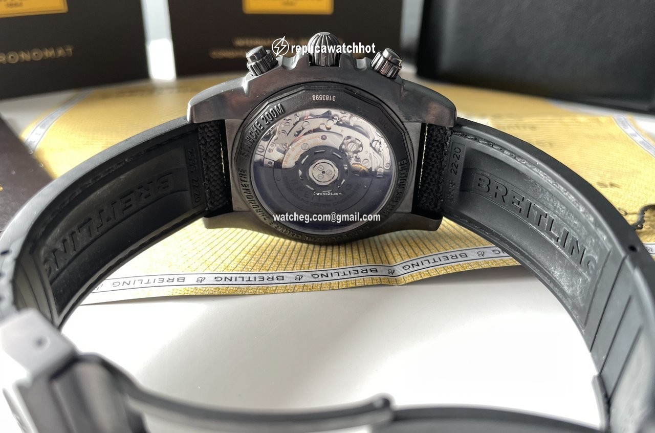 Breitling Chronomat 44 Blacksteel Mens watch Unisex Automatic Steel MB0111C3 BE35 253S 3