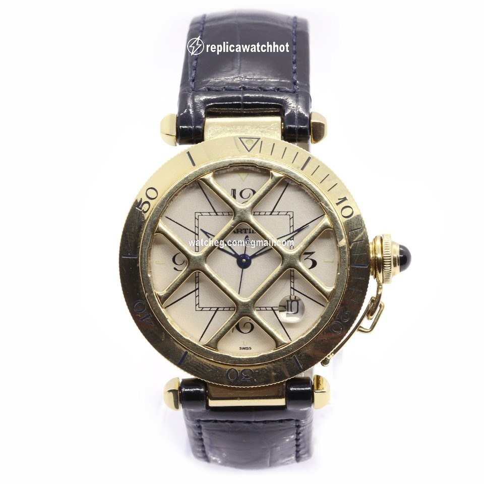 Cartier Pasha Mens watch Unisex Automatic Yellow gold 1021 3