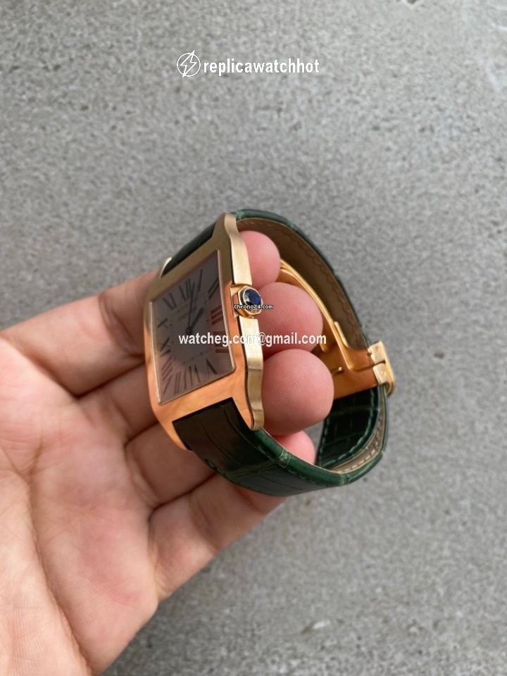 Cartier Santos Dumont Mens watch Unisex Manual winding Rose gold 2650 3