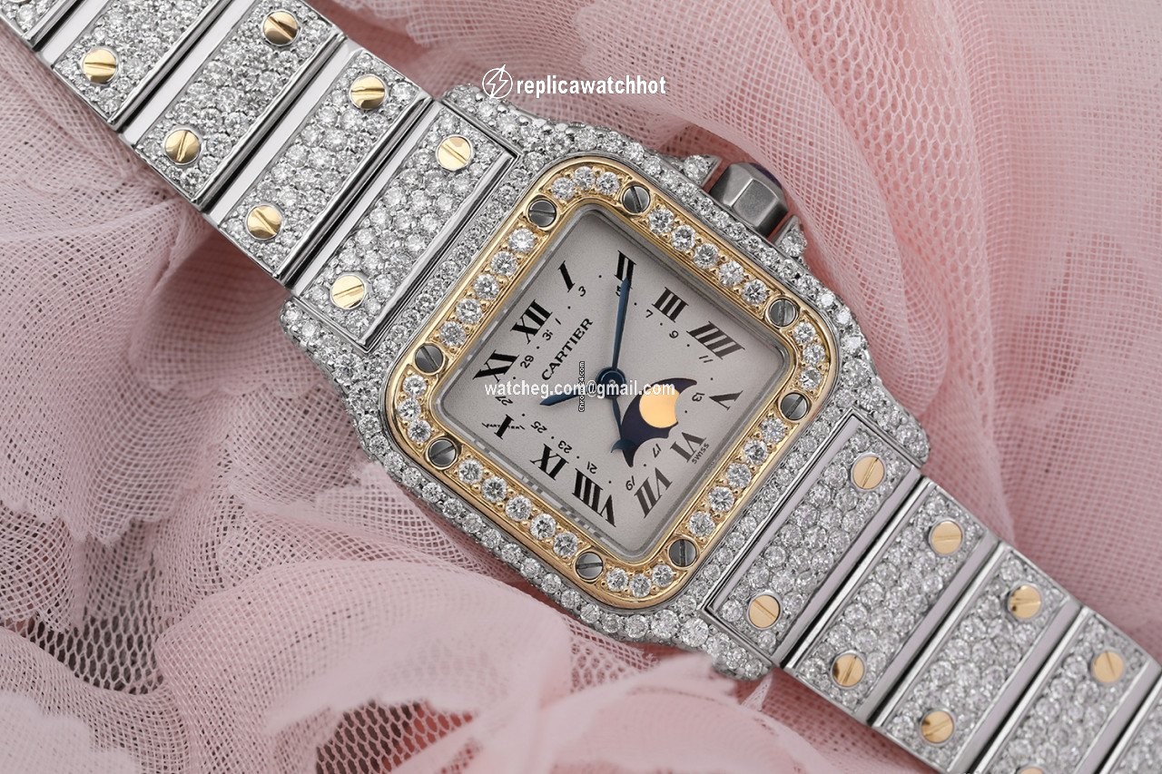 Cartier Santos Galbee Womens watch Quartz Gold Steel 119902 3