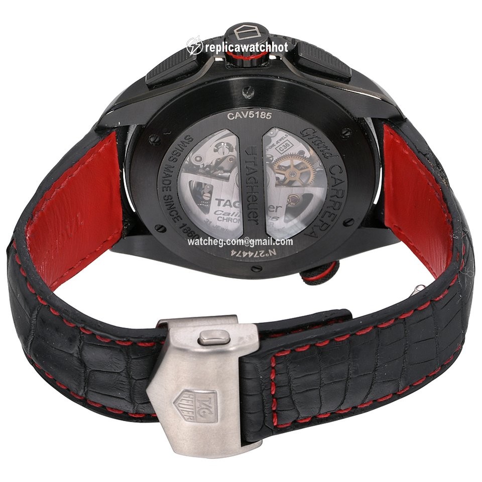 TAG Heuer Grand Carrera Mens watch Unisex Automatic Titanium CAV5185.FC6237 3