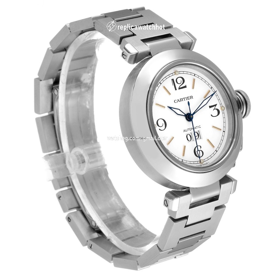 Cartier Pasha C Mens watch Unisex Automatic Steel W31044M7 3