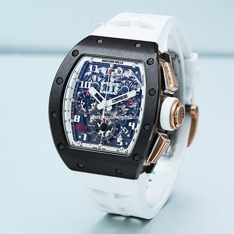 Richard Mille RM 011 Mens watch Unisex Automatic Ceramic RM011 AO RG-TZP-Z 3