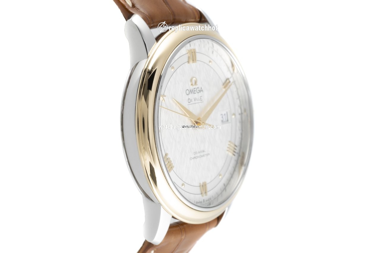 Omega De Ville Prestige Mens watch Unisex Automatic Gold Steel 424.23.40.20.02.001 3
