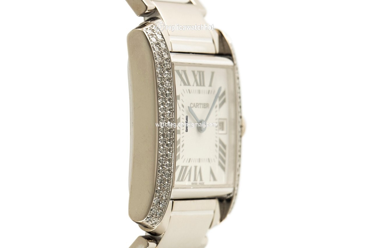 Cartier Tank Francaise Womens watch Quartz White gold 2491 3