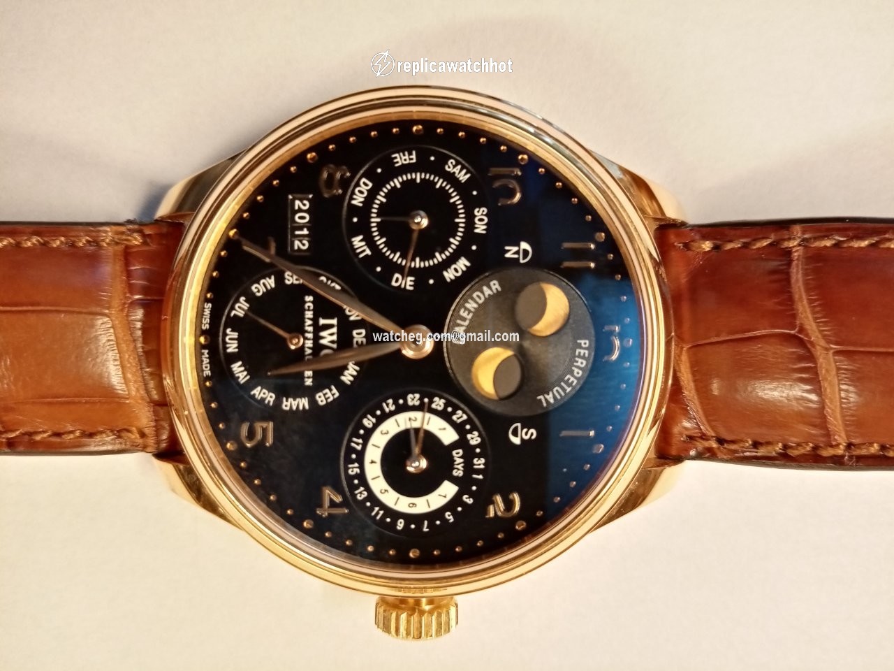 IWC Portuguese Perpetual Calendar Mens watch Unisex Automatic Rose gold IW502101 3