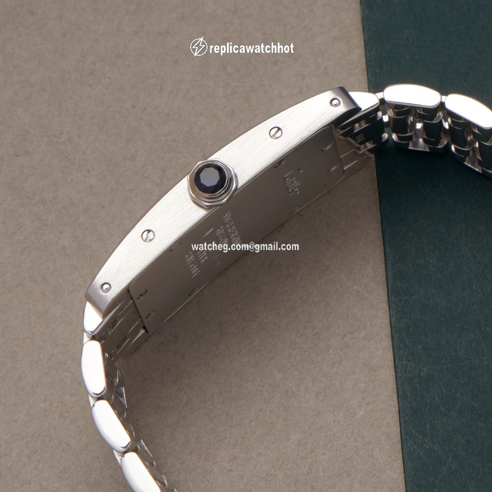 Cartier Tank Americaine Mens watch Unisex Quartz White gold 1713 3