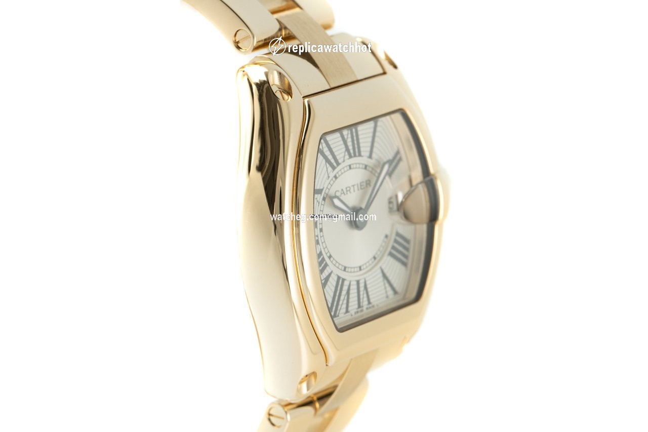 Cartier Roadster Mens watch Unisex Quartz Yellow gold W62018V1 3
