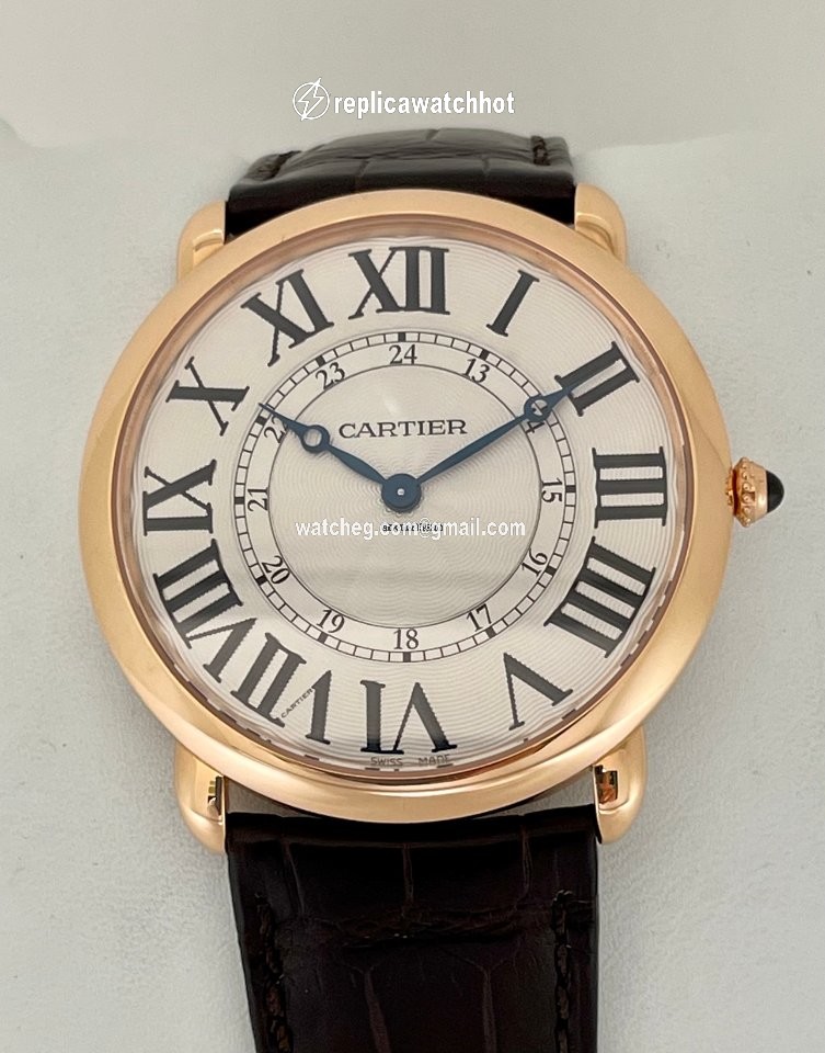 Cartier Ronde Louis Cartier Mens watch Unisex Manual winding Rose gold W6801004 3