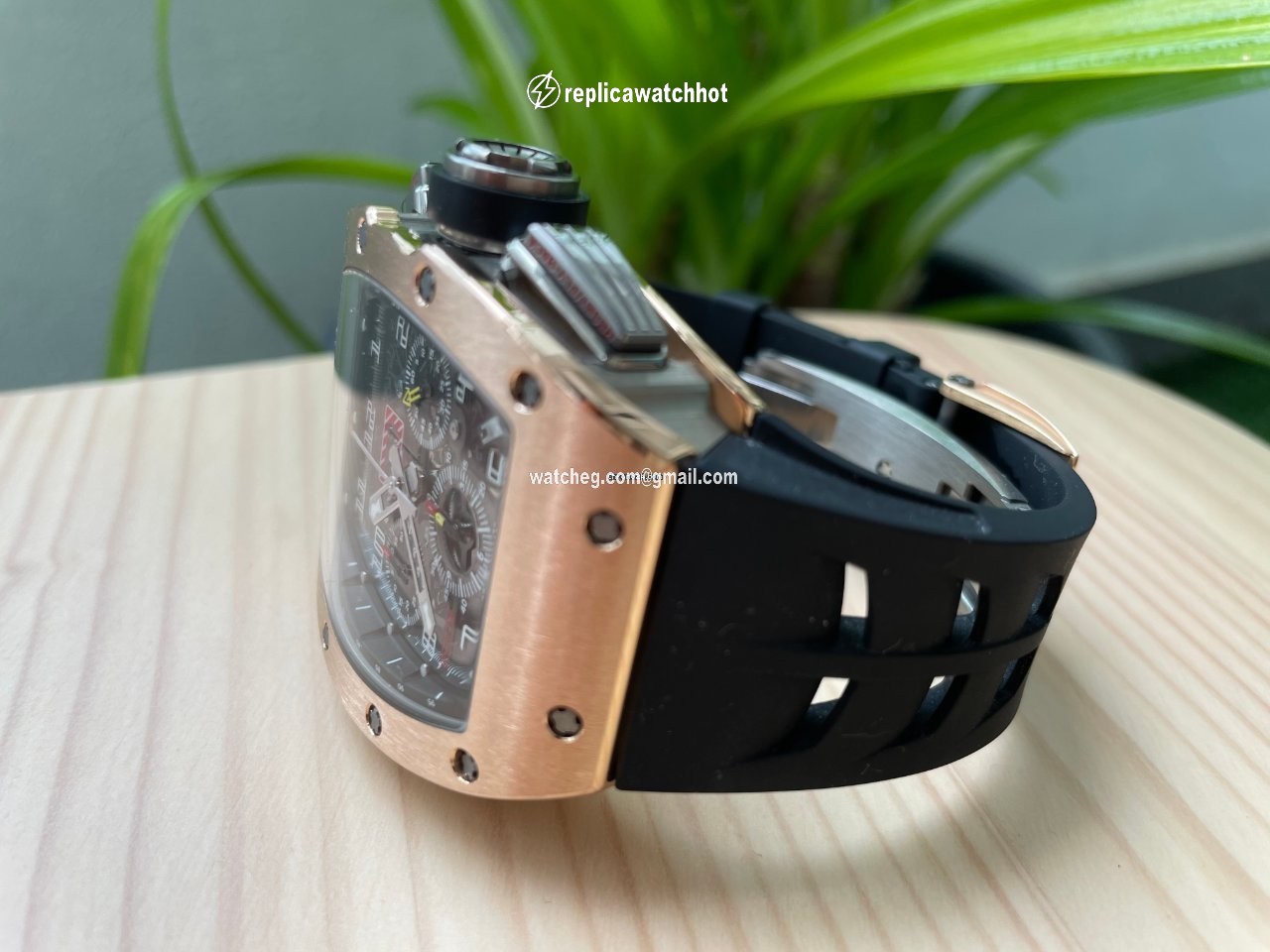 Richard Mille RM 011 Mens watch Unisex Automatic Rose gold RM011 AJ RG 3
