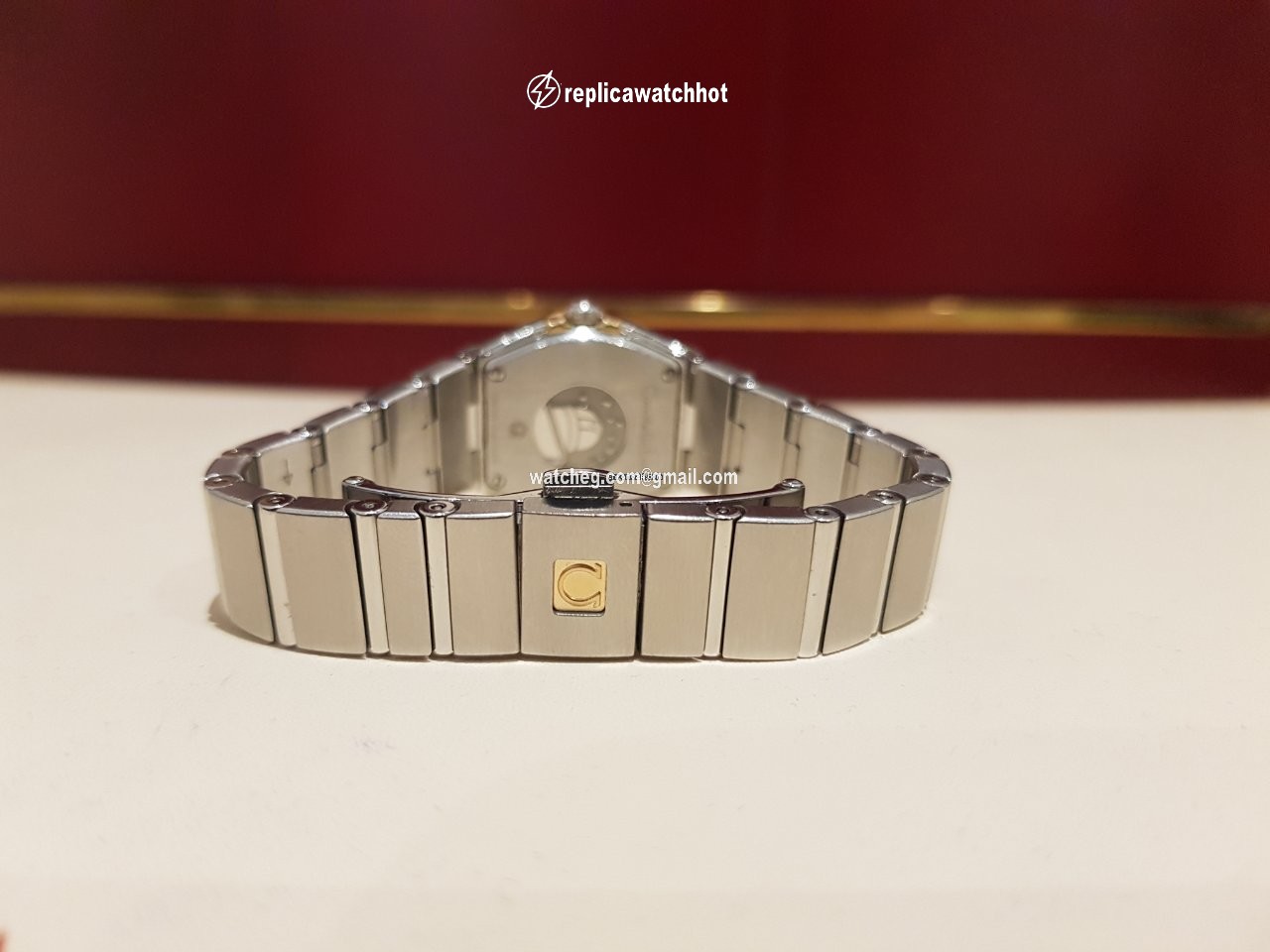 Omega Constellation Quartz Womens watch Quartz Gold Steel 123.20.24.60.55.006 3