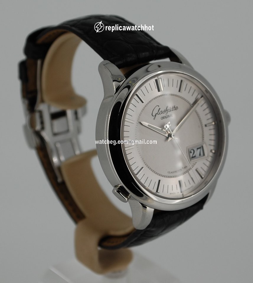 Glashtte Original Senator Panorama Date Mens watch Unisex Automatic Steel 100-03-03-02-04 3