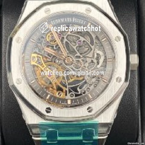 Audemars Piguet Royal Oak Double Balance Wheel Openworked Mens watch Unisex Automatic Steel 15407ST.OO.1220ST.01 3