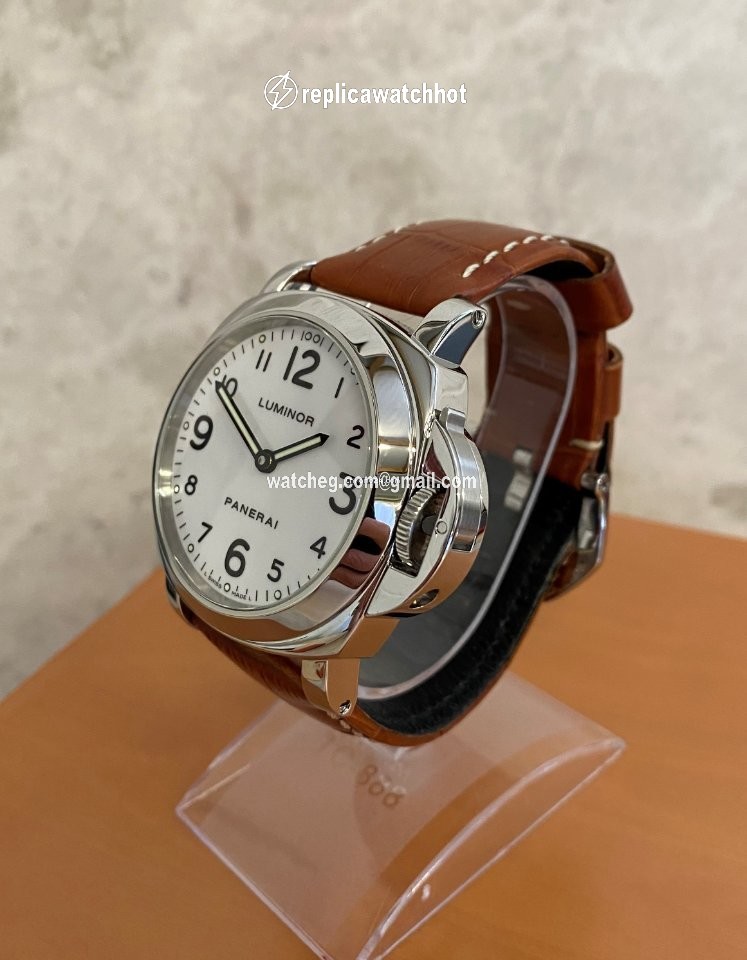 Panerai Luminor Base Mens watch Unisex Manual winding Steel PAM 00114 3