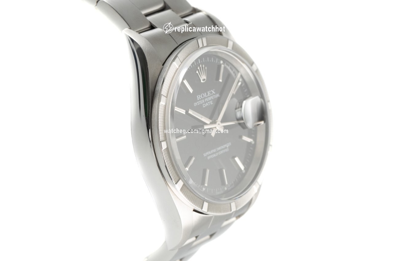Rolex Oyster Perpetual Date Mens watch Unisex Steel Automatic 15210 3