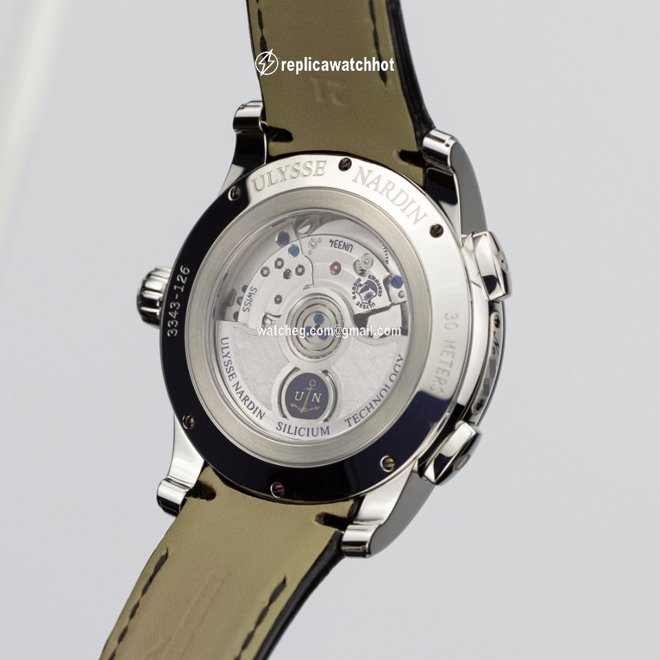 Ulysse Nardin Dual Time Mens watch Unisex Automatic Steel 3343-126 91 3