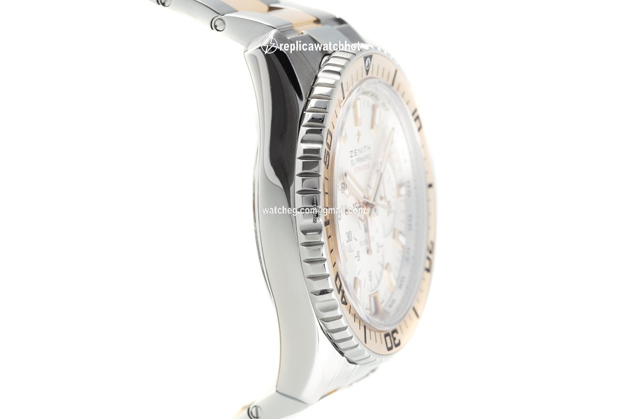 Zenith El Primero Stratos Flyback Mens watch Unisex Automatic Gold Steel 51.2061.405 01.M2060 3