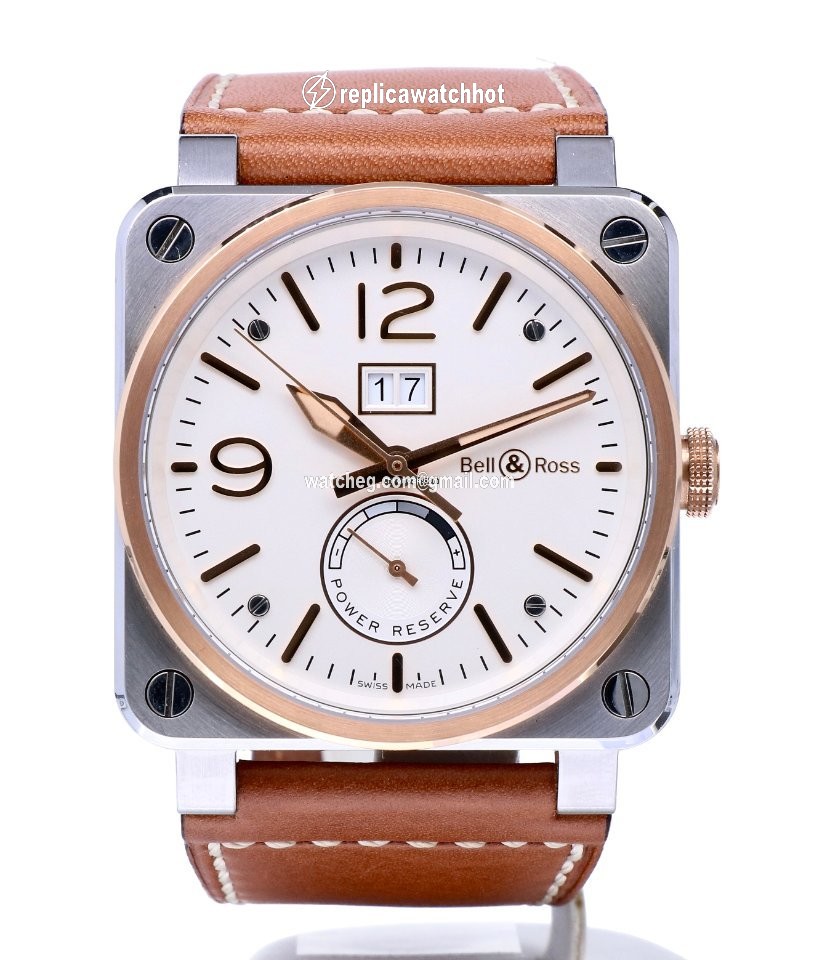 Bell & Ross BR 03-90 Grande Date et Reserve de Marche Mens watch Unisex Automatic Gold Steel BR0390-BICOLOR 3