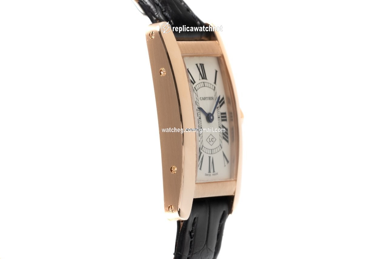 Cartier Tank Americaine Womens watch Quartz Red gold 2503 3