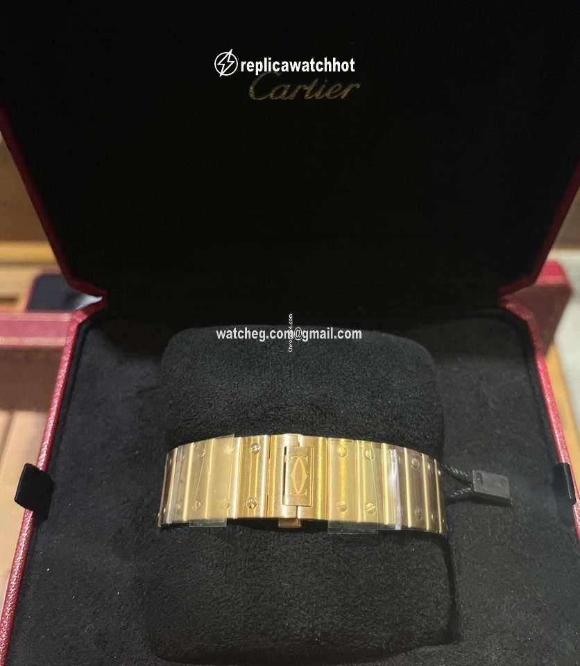 Cartier Santos Mens watch Unisex Automatic Yellow gold WGSA0029 3