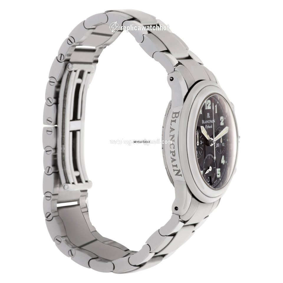 Blancpain Leman Fly-Back Womens watch Automatic Steel 2185F-1130-71 3