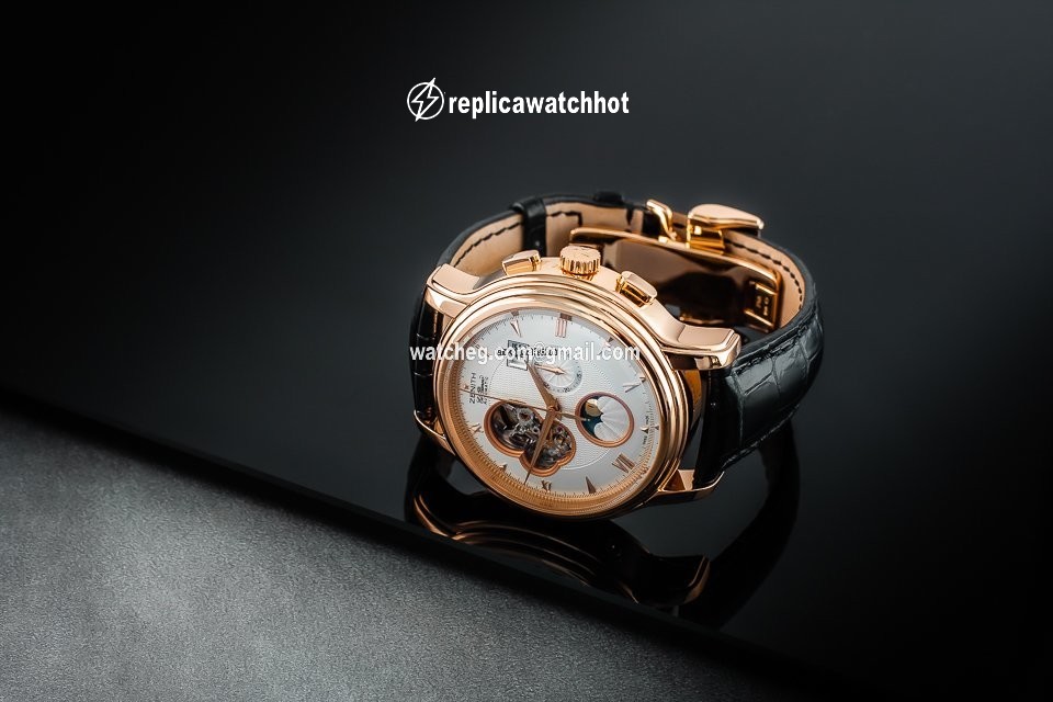 Zenith Mens watch Unisex Automatic Rose gold 18 1260 4047 3