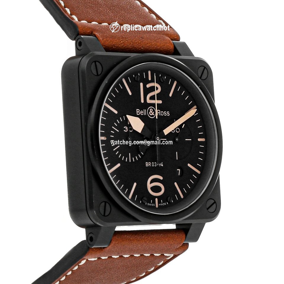 Bell & Ross BR 03-94 Chronographe Mens watch Unisex Automatic BR03-94-HERITAGE 3