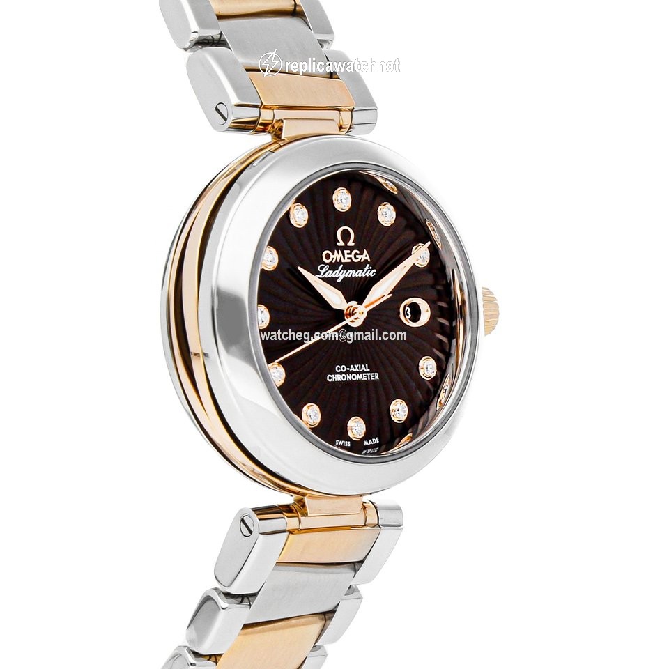 Omega De Ville Ladymatic Womens watch Automatic Gold Steel 425.20.34.20.63.001 3