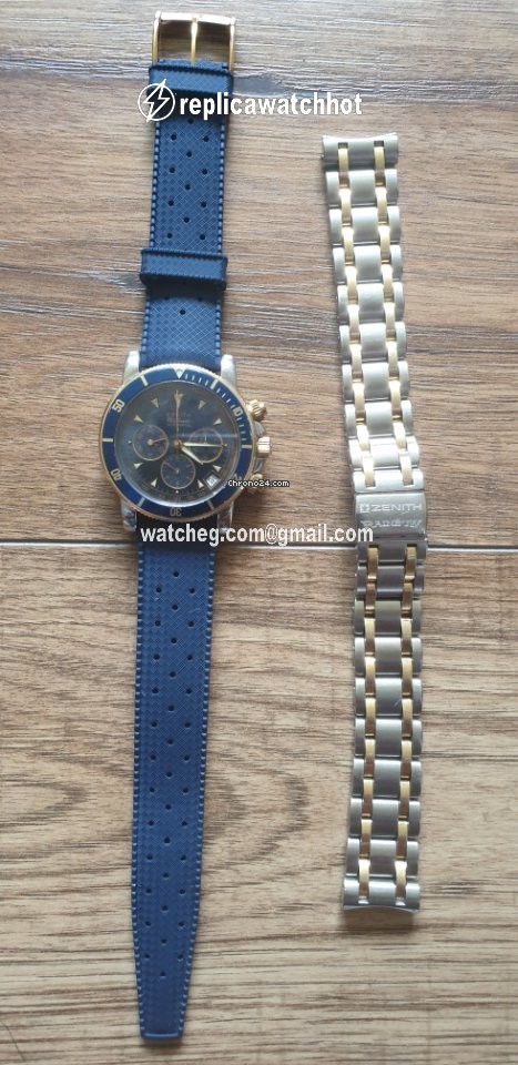 Zenith El Primero Chronograph Mens watch Unisex Automatic Gold Steel 53.0370.400 3