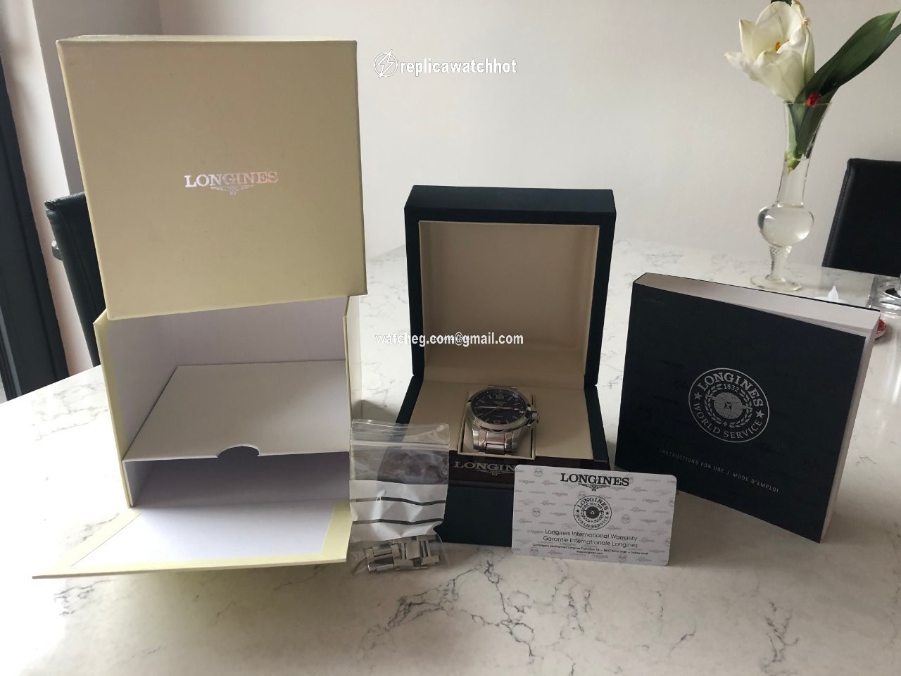 Longines Conquest Mens watch Unisex Automatic Steel L3.687.4.99.6 3