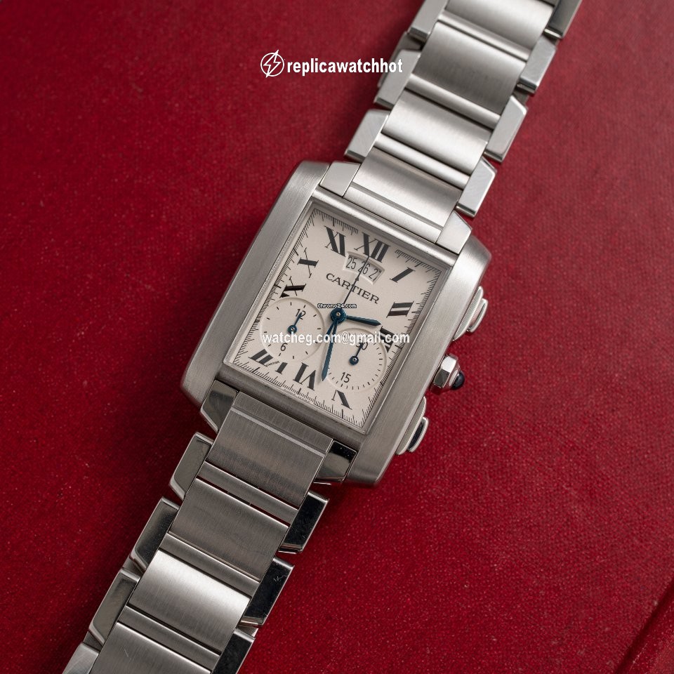 Cartier Tank Francaise Mens watch Unisex Quartz Steel 2653 3