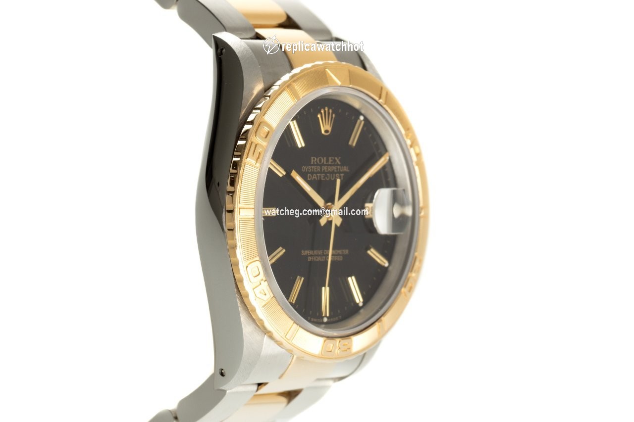 Rolex Datejust Turn-O-Graph Mens watch Unisex Gold Steel Automatic 16263 3