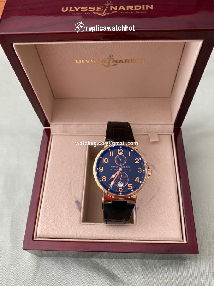 Ulysse Nardin Marine Chronometer 41mm Mens watch Unisex Automatic Rose gold 266-66-3 62 3