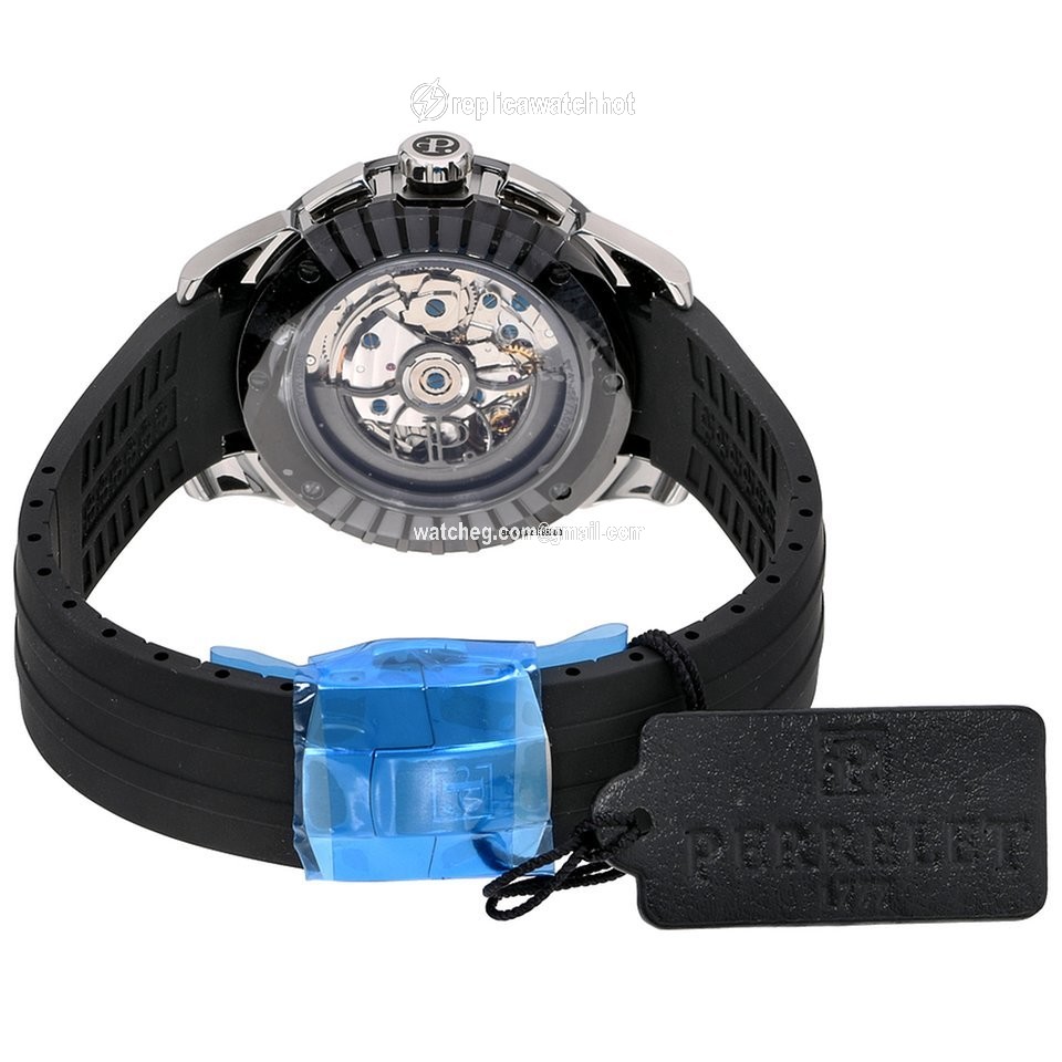 Perrelet Skeleton Chrono Mens watch Unisex Automatic Steel A1056 1 3