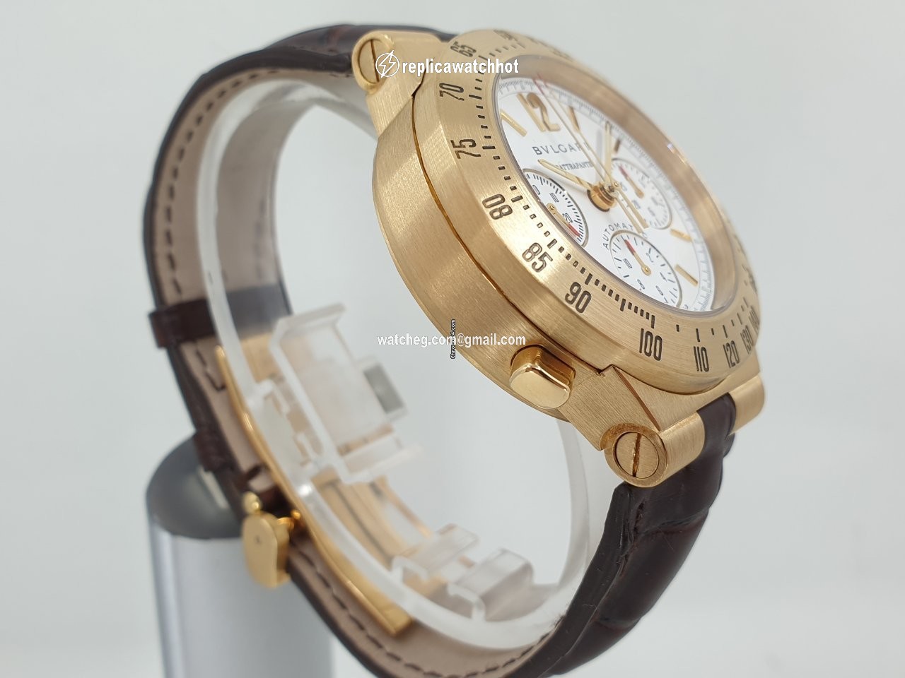 Bulgari Diagono Mens watch Unisex Automatic Yellow gold CH 40 G TA RA 3