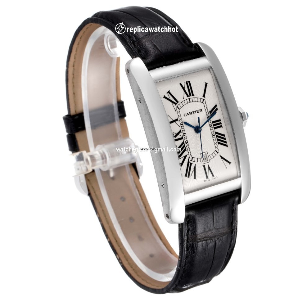 Cartier Tank Americaine Mens watch Unisex Automatic White gold W2603256 3