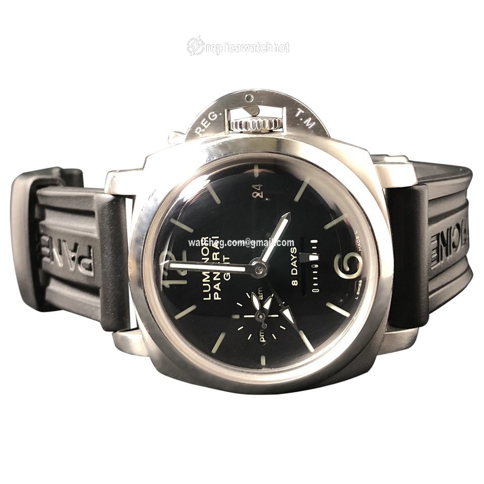 Panerai Luminor 1950 8 Days GMT Mens watch Unisex Manual winding Steel PAM 00233 3