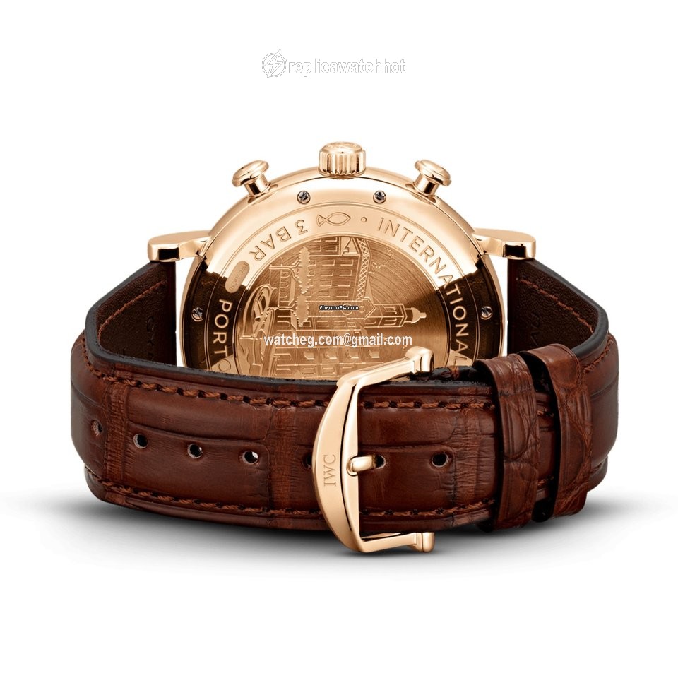 IWC Portofino Chronograph Mens watch Unisex Automatic Rose gold IW391025 3