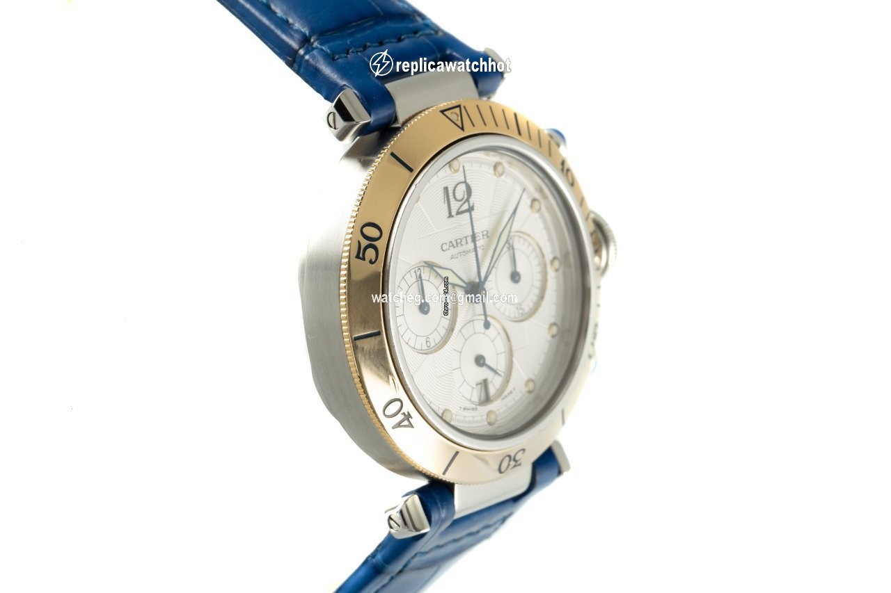 Cartier Pasha Mens watch Unisex Automatic Gold Steel 2113 3