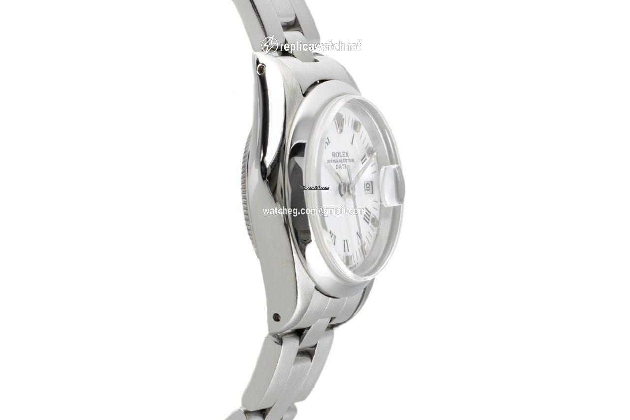 Rolex Oyster Perpetual Lady Date Womens watch Steel Automatic 69160 3