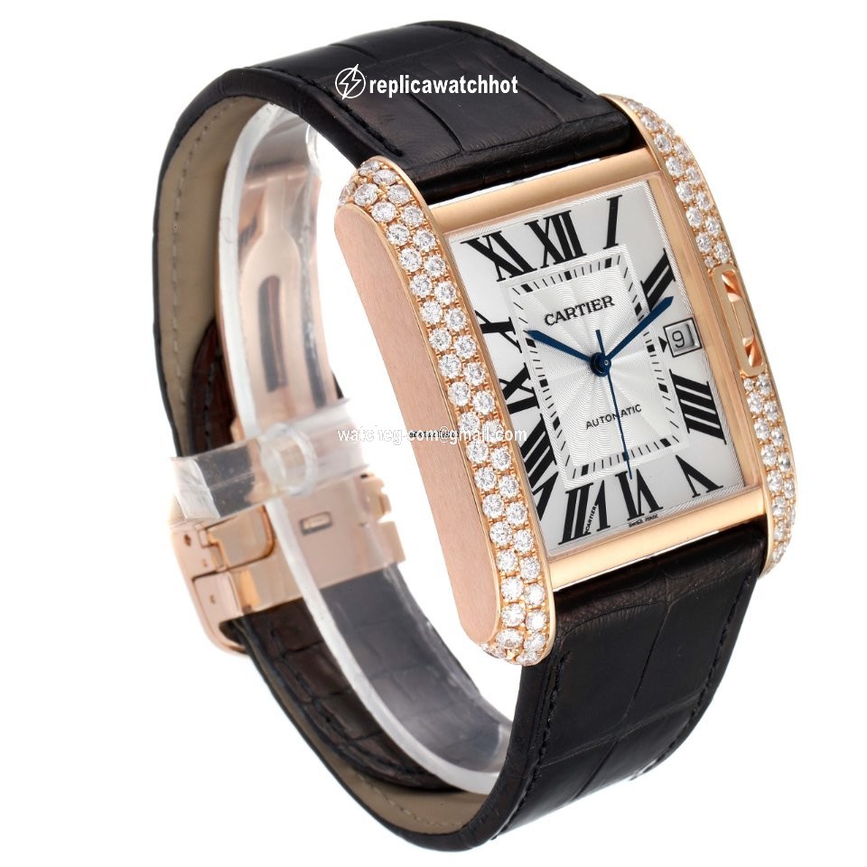Cartier Tank Anglaise Mens watch Unisex Automatic Rose gold WT100021 3
