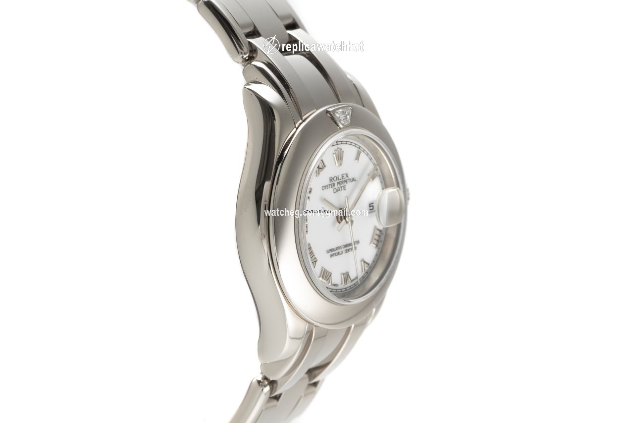 Rolex Oyster Perpetual Date Womens watch White gold Automatic 80329 3
